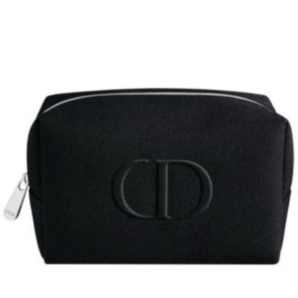 Dior Monogram Black Canvas Makeup Bag - Picture 1 of 8